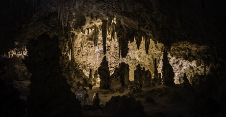 Fototapeta na wymiar Light in Dark Cave