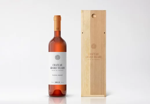 Download Wine Bottle And Box Mockup Stock Template Adobe Stock