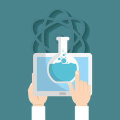 Science and technology research icon vector illustration graphic design