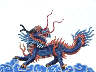 Kirin on shrines white background
