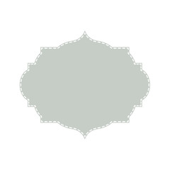 Vintage frame label