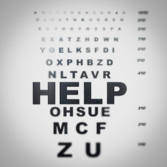Help on eye chart