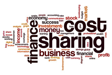 Cost sharing word cloud
