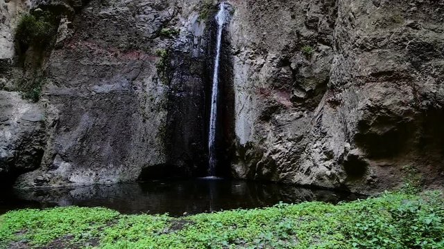Beautiful landscapes of Barranco del Infierno in Tenerife. Canary islands, Spain