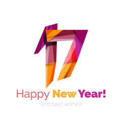 New Year and Christmas holiday elements