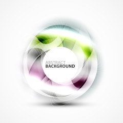 Shiny blurred cicrle template