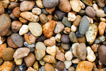 Gravel stones background.