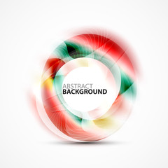 Colorful abstract circle banner