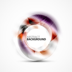 Colorful abstract circle banner