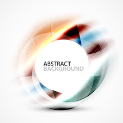 Modern shiny blurred swirl template