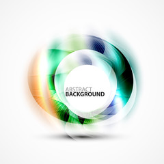 Modern shiny blurred swirl template