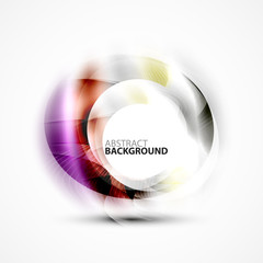 Modern shiny blurred swirl template