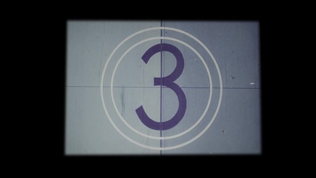 Old Film Countdown Starting at 8