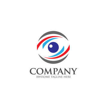 Eyes Logo vector template. circle Vision Logotype concept.
optic and eye lens logo vector.
