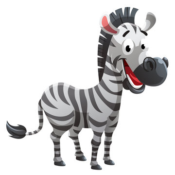 Zebra cartoon style