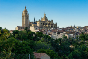Fototapeta na wymiar Segovia Cathedral,Spain