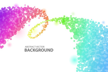 Colorful circle abstract background