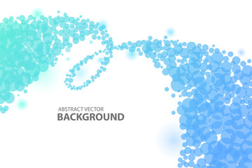 blue circle abstract background