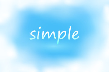 Fototapeta premium Sky and smooth cloud background simple style