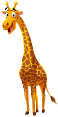 Fototapeta premium Styl kreskówki żyrafa