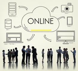 Cloud Sharing Networking Connection Transfer Concept