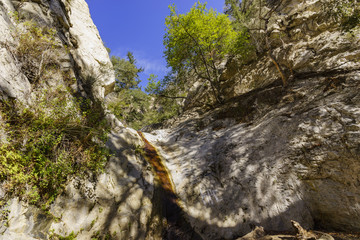 Beautiful fall color of Switzer Falls Trail