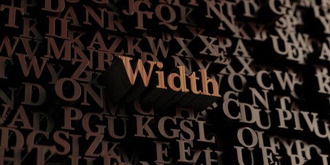 Width - Wooden 3D rendered letters/message.  Can be used for an online banner ad or a print postcard.