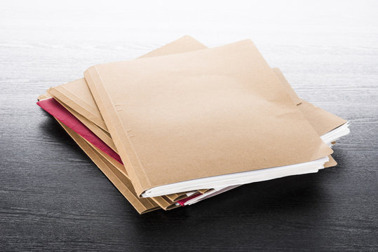 Files. Stack of papers paperwork.