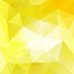 Background made of yellow triangles. Square composition with geometric shapes. Eps 10