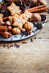 Christmas decor with cookies