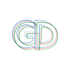  INITIAL ABSTRACT LOGO WITH COLOR