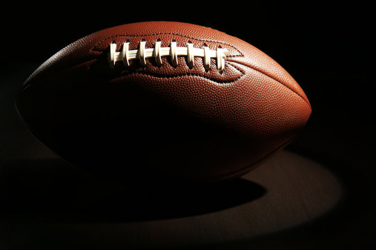 Rugby ball, closeup