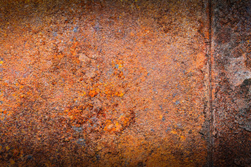 Rusty metal texture or rusty metal background. Grunge retro vintage of rusty metal plate for design with copy space for text or image.