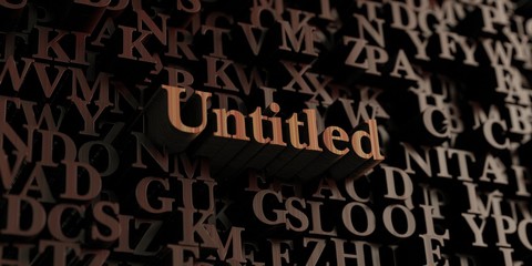 Untitled - Wooden 3D rendered letters/message.  Can be used for an online banner ad or a print postcard.
