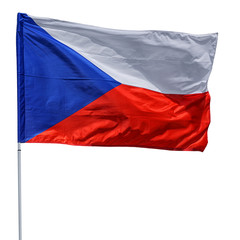 Czech flag on a white background