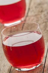 Cold strawberry drink