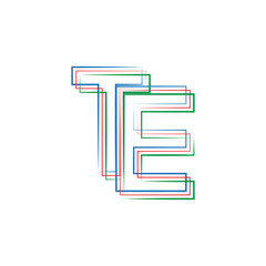 INITIAL ABSTRACT LOGO WITH COLOR