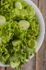 Fresh green salad