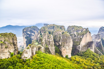 View Of Meteora In Greece