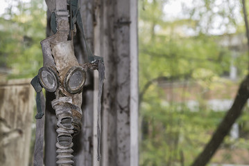 Fototapeta premium Abandoned gas mask