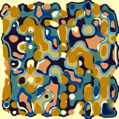 Abstract grunge vector background. Color composition of irregular overlapping graphic elements.