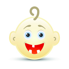 Baby smile tooth