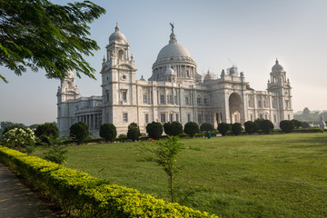 Victoria Memorial architectural building monument and museum at Kolkata built in the memory of Queen Victoria.