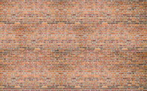 Fototapeta Red vintage old brick wall texture background