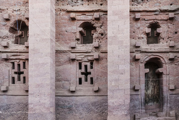 famous ancient orthodox rock hewn churches of lalibela ethiopia