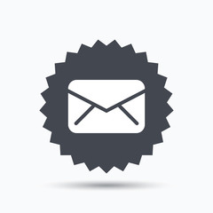 Envelope icon. Send message sign.