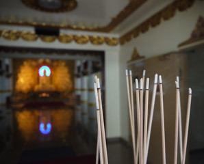 JOSS STICKS (Group of joss stick, at Buddhist temple)