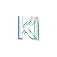 INITIAL ABSTRACT LOGO WITH COLOR
