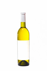 Bottle with white wine