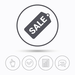 Sale coupon icon. Special offer tag sign.